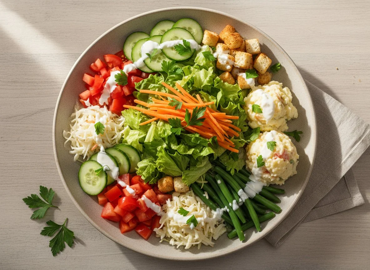 Gemischter Salatteller photo