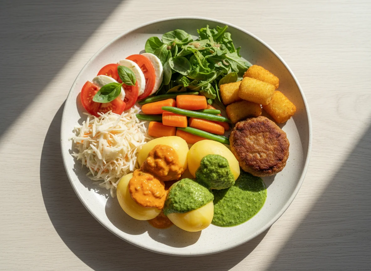 Gemischtes Mittagsgericht photo