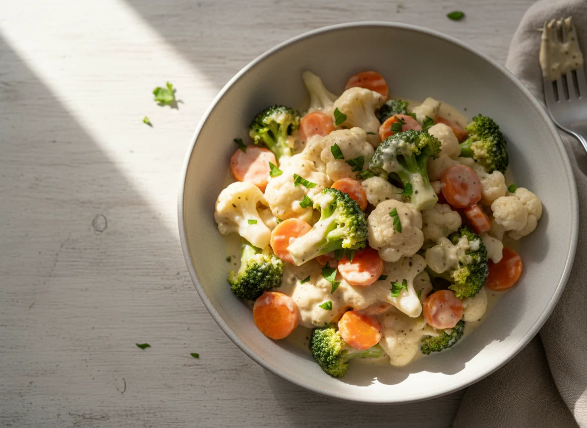 Gemüse in Sahnesauce photo