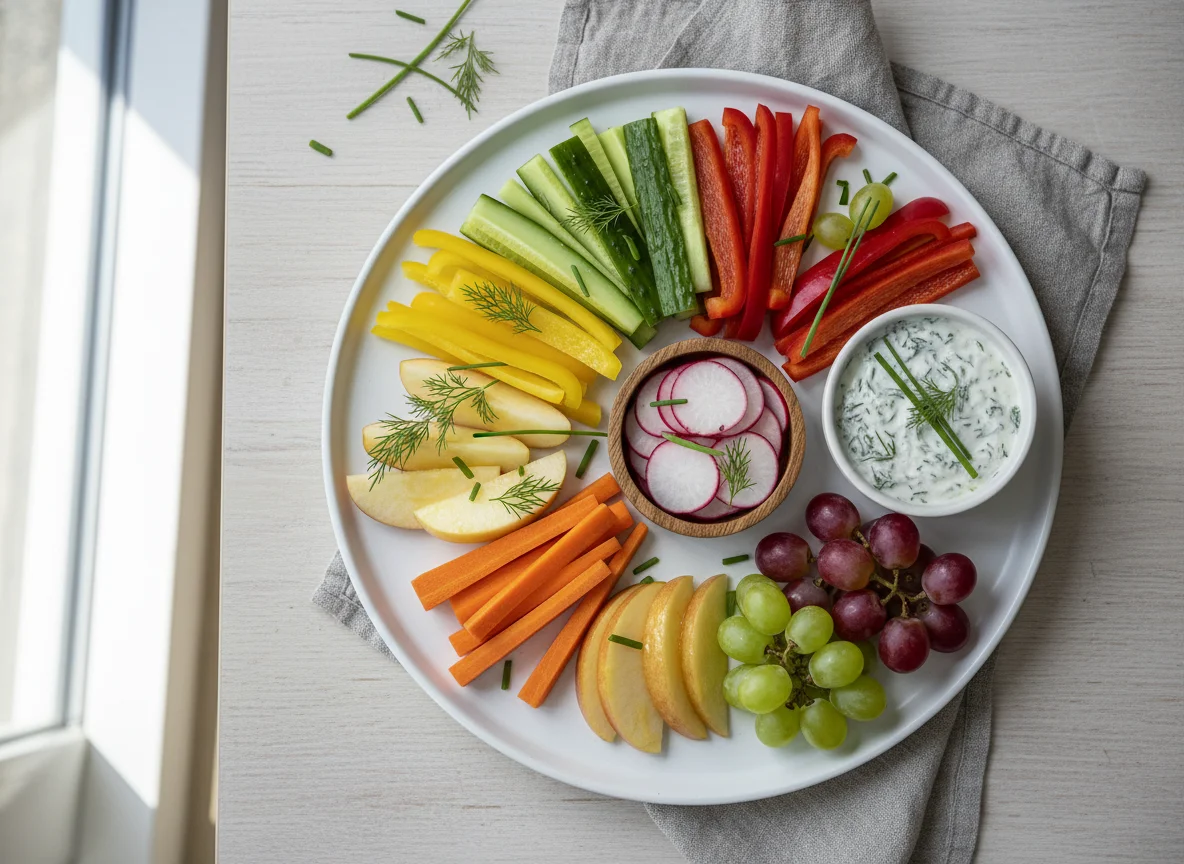 Gemüse- und Obstsnackbox photo