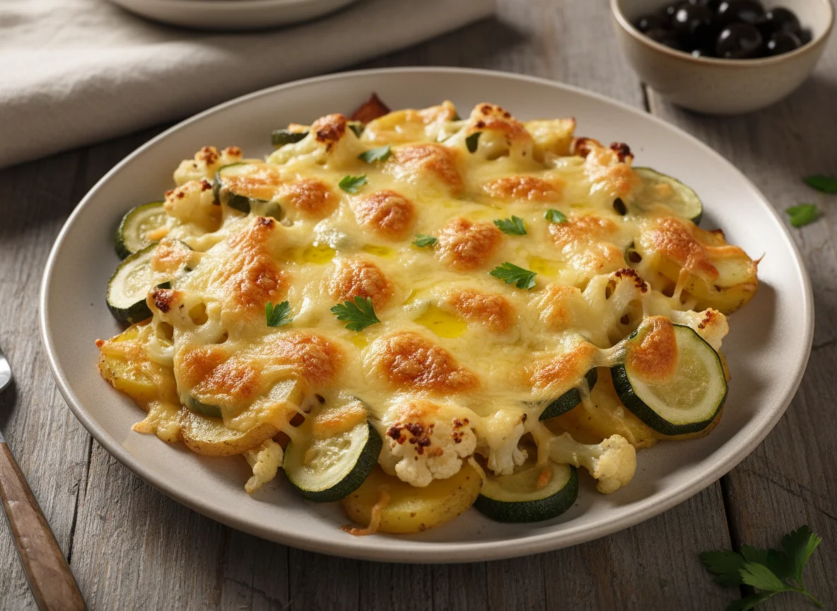 Gemüseauflauf mit Käse photo