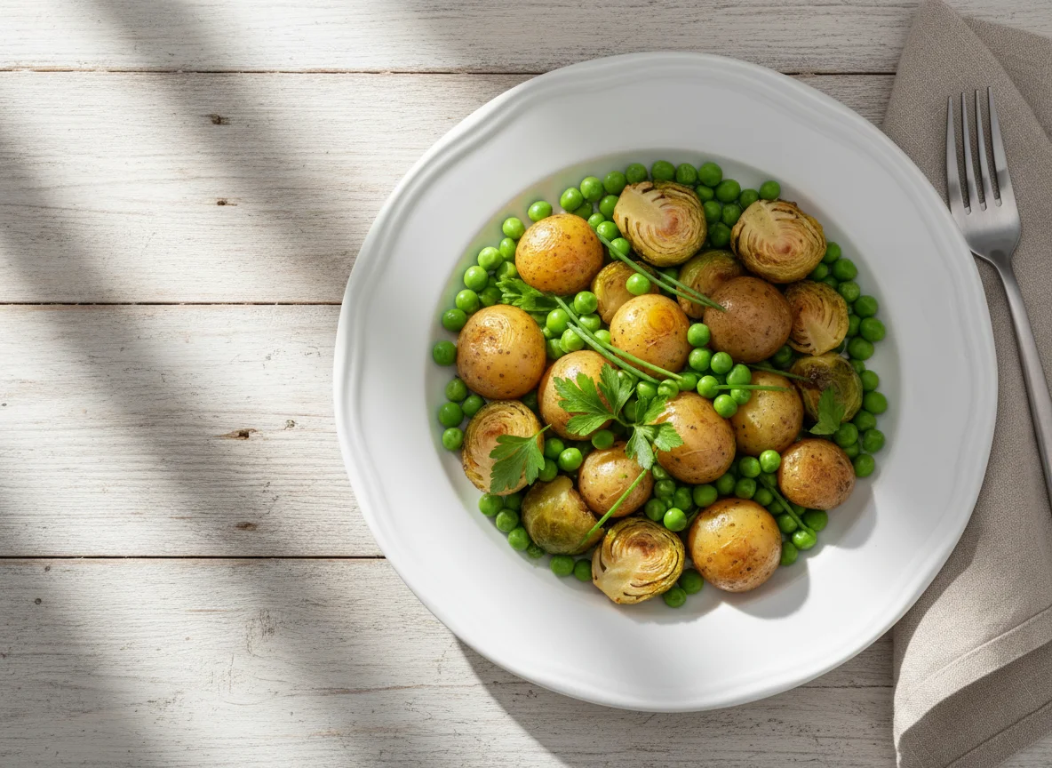 Gemüsebeilage mit Kartoffeln photo