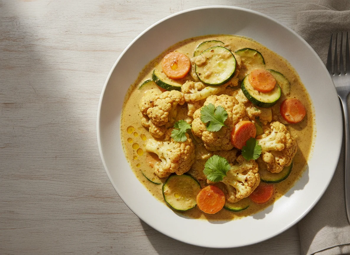 Gemüse-Curry mit Blumenkohl photo