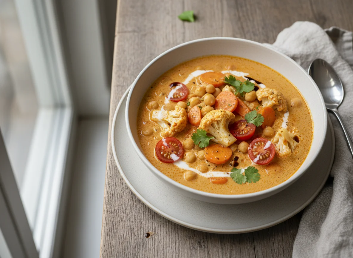 Gemüsecurry mit Kichererbsen photo