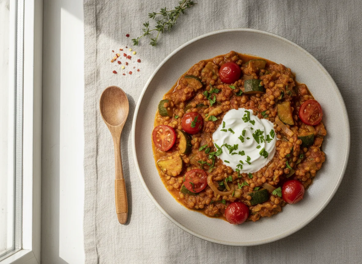 Gemüse-Curry mit Linsen photo