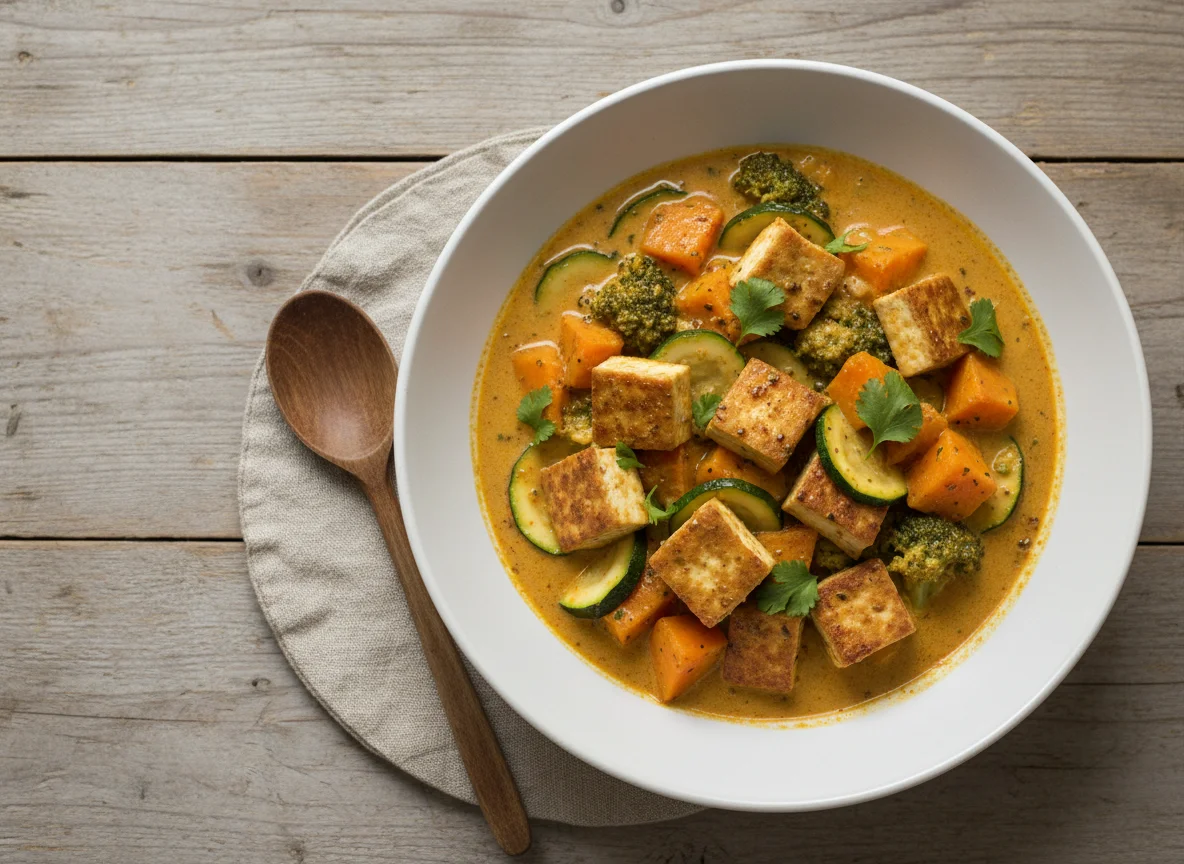 Gemüse-Curry mit Tofu photo