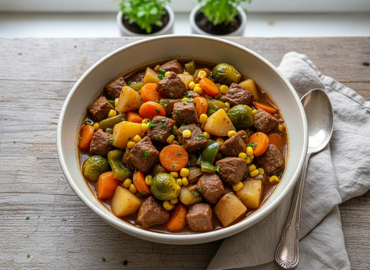 Gemüseeintopf mit Fleisch photo