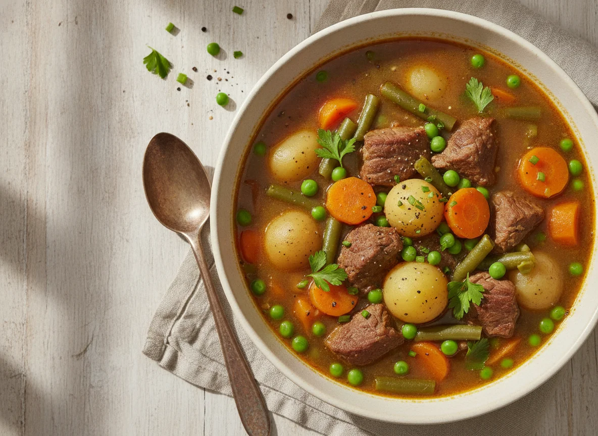 Gemüseeintopf mit Rindfleisch photo