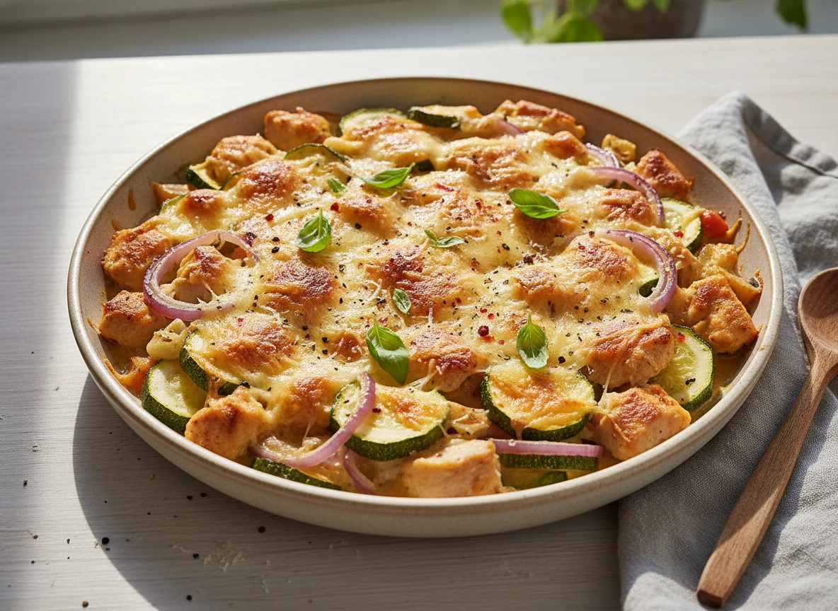 Gemüse-Hähnchen-Auflauf photo