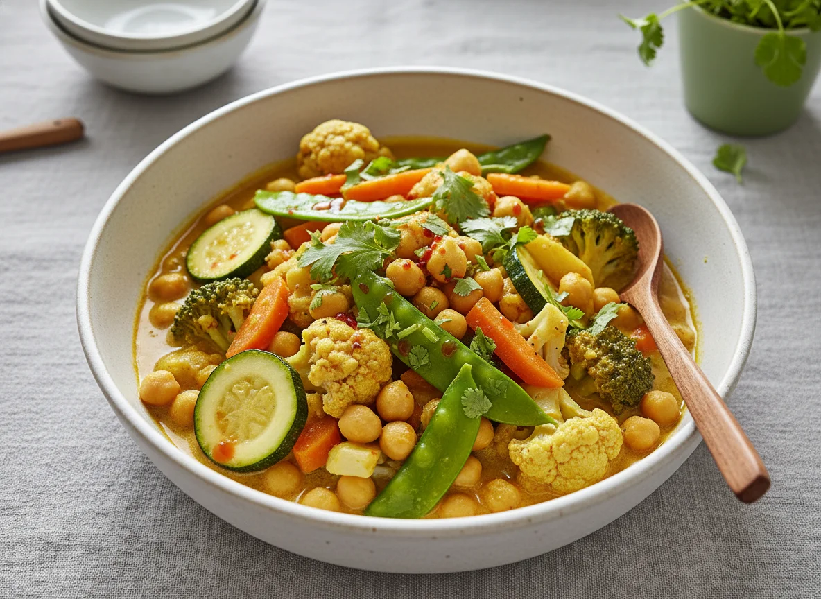 Gemüse-Kichererbsen-Curry photo