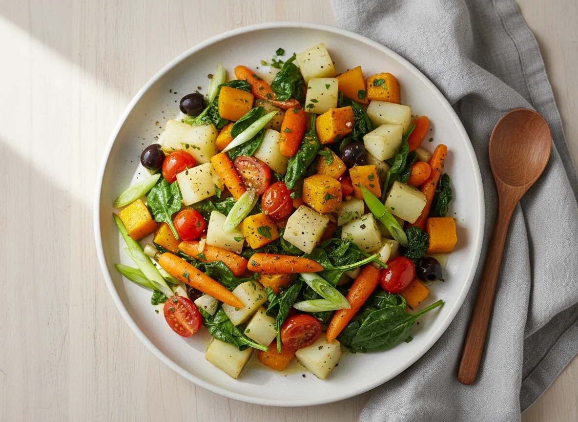 Gemüsepfanne mit Kohlrabi photo
