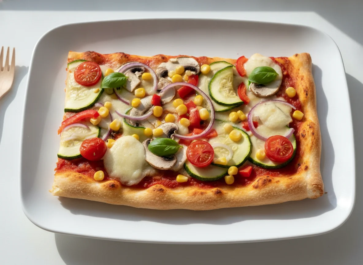 Gemüsepizza Schnitte photo