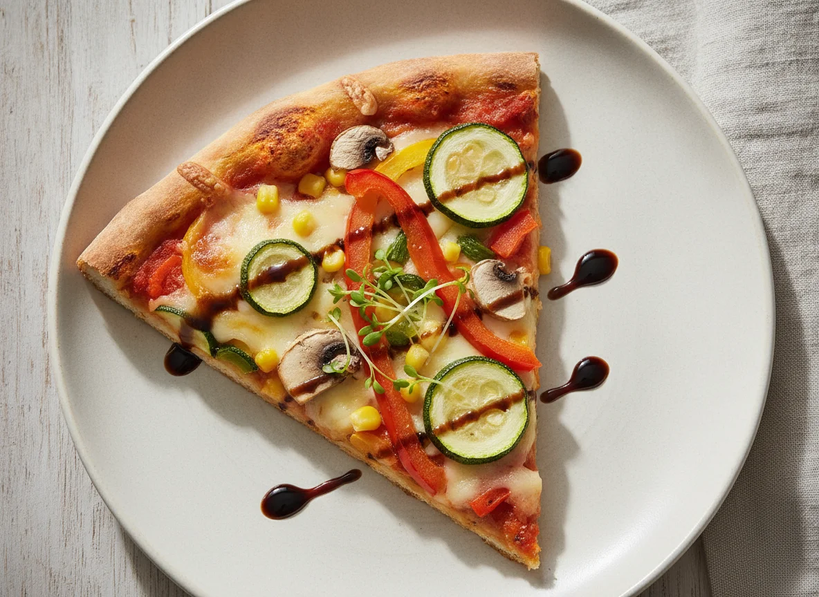 Gemüsepizza Stück photo