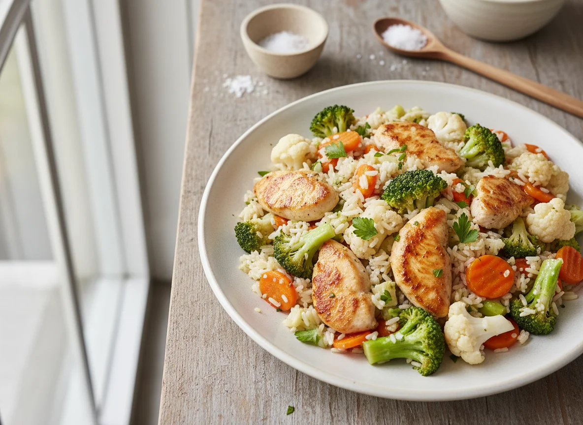 Gemüse-Reis-Pfanne photo