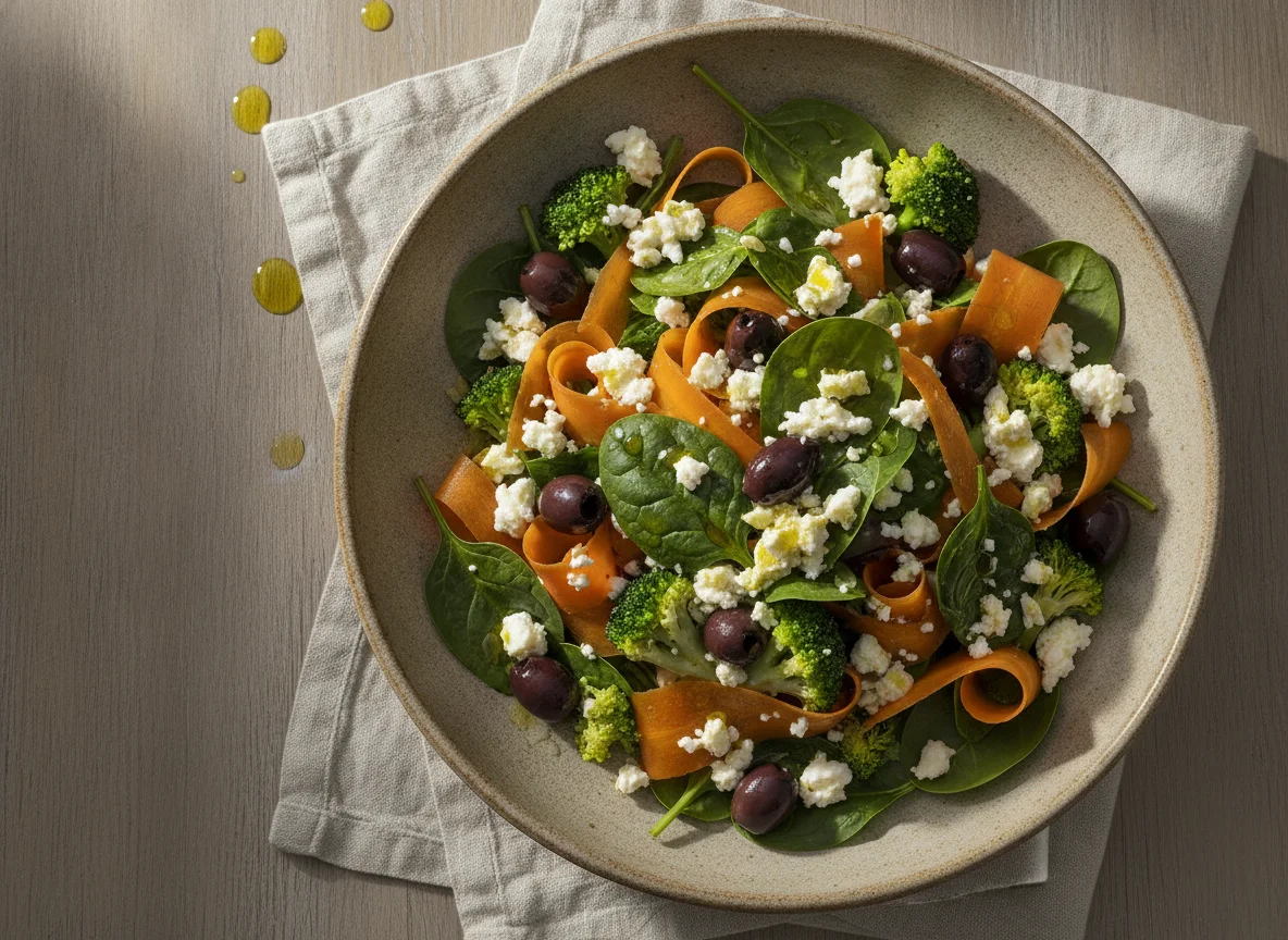 Gemüsesalat mit Feta photo