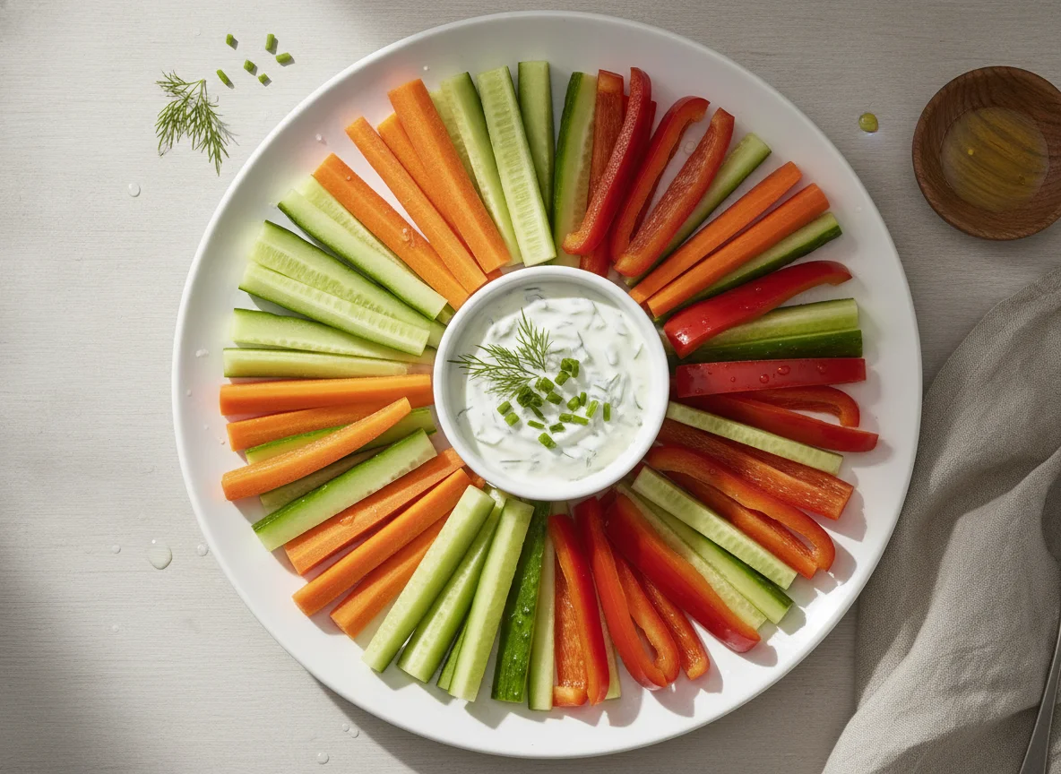 Gemüsesticks mit Gurke und Paprika photo