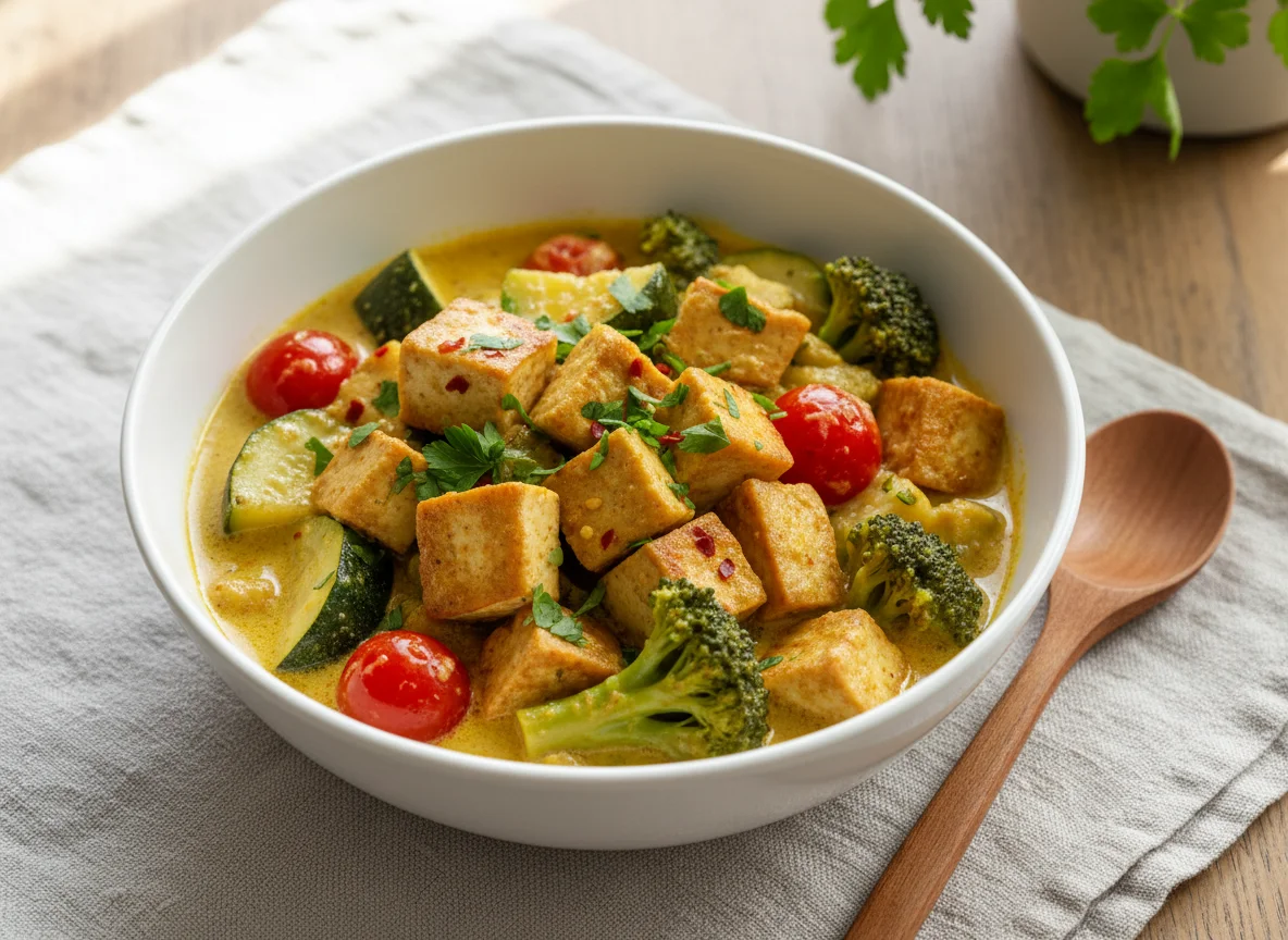 Gemüse-Tofu-Curry photo