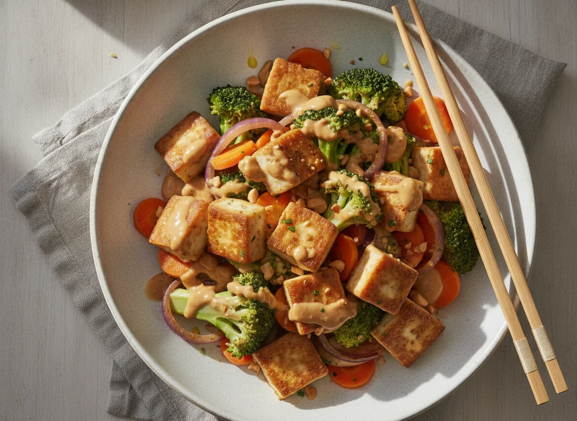 Gemüse-Tofu-Pfanne photo
