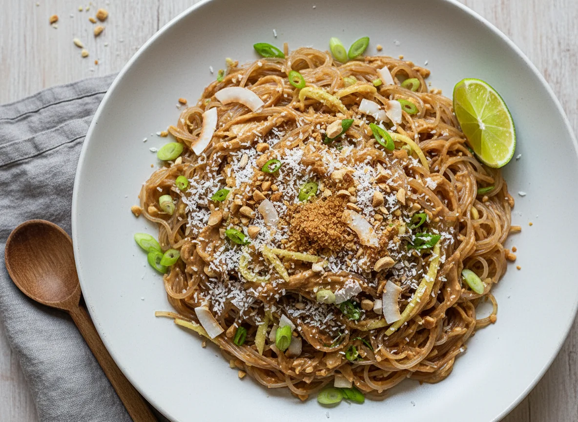 Glasnudelsalat mit Erdnusssauce photo