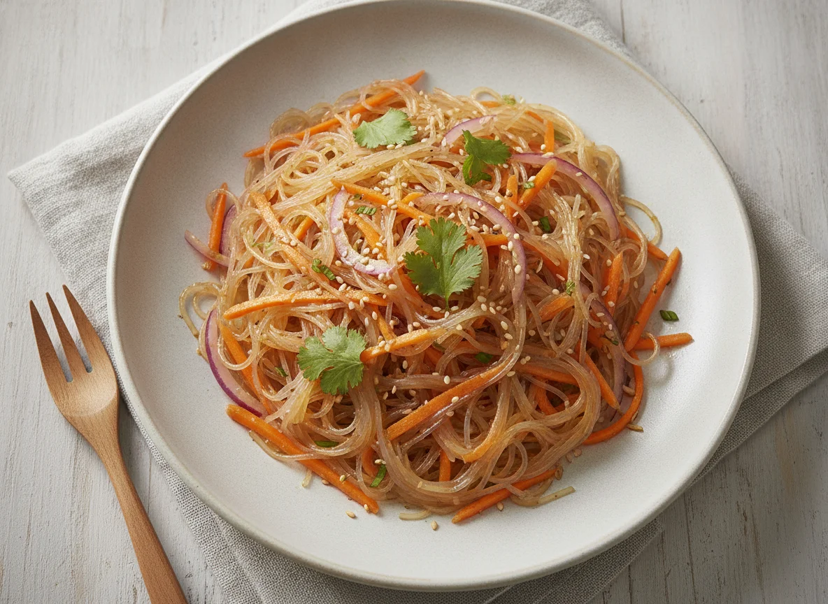 Glasnudelsalat mit Karotten photo