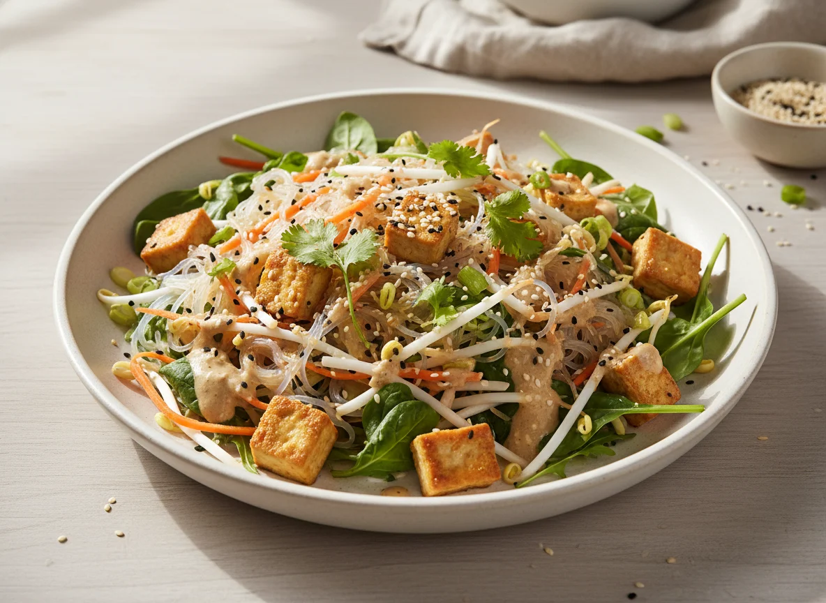 Glasnudelsalat mit Tofu photo