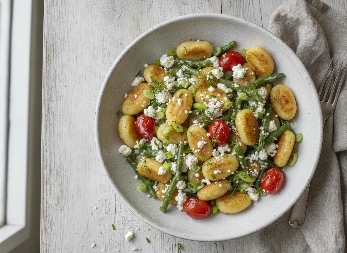 Gnocchi mit Feta und Gemüse photo