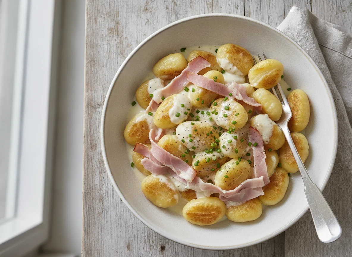 Gnocchi mit Schinken-Sahnesauce photo