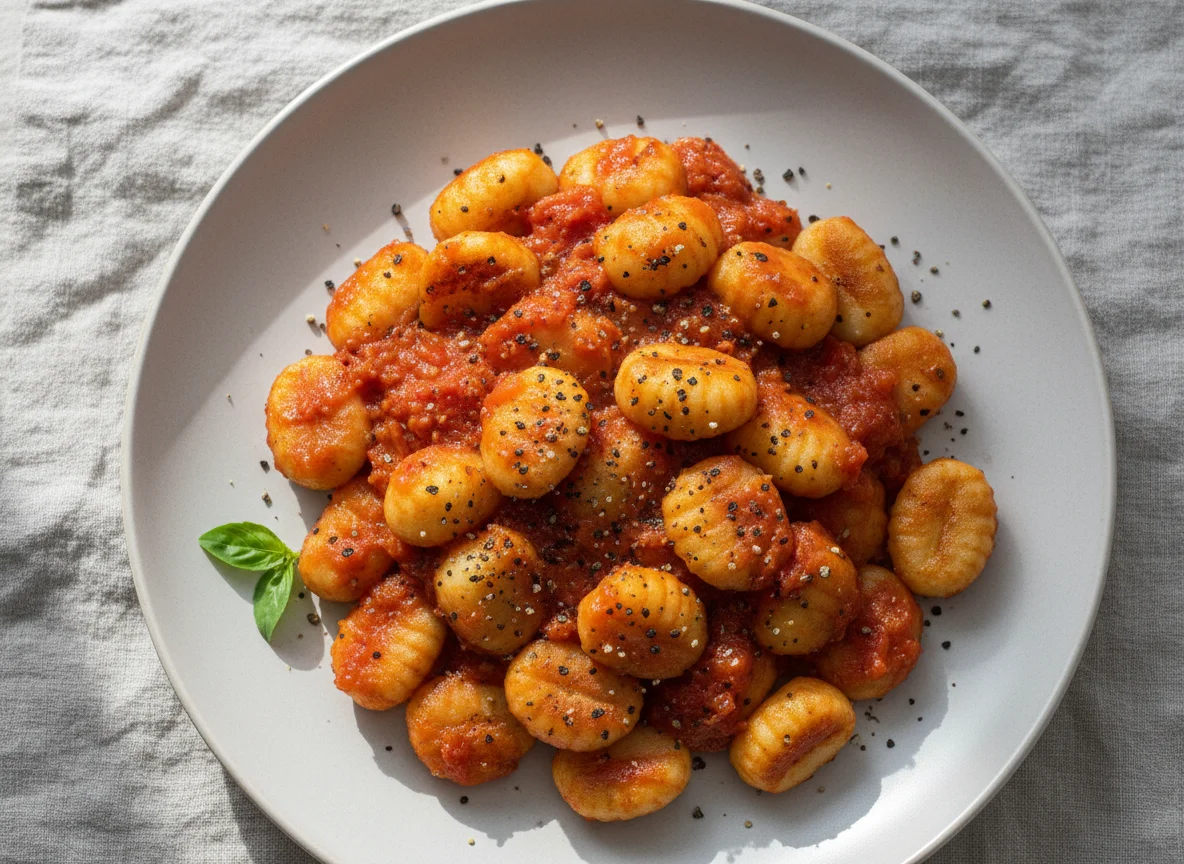 Gnocchi mit Tomatensauce photo