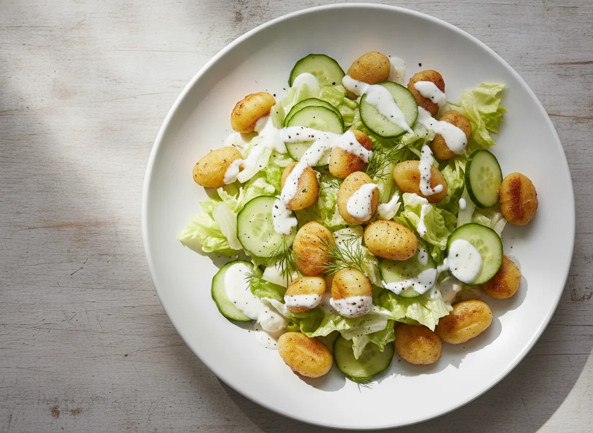 Gnocchi-Salat mit Joghurt-Dressing photo