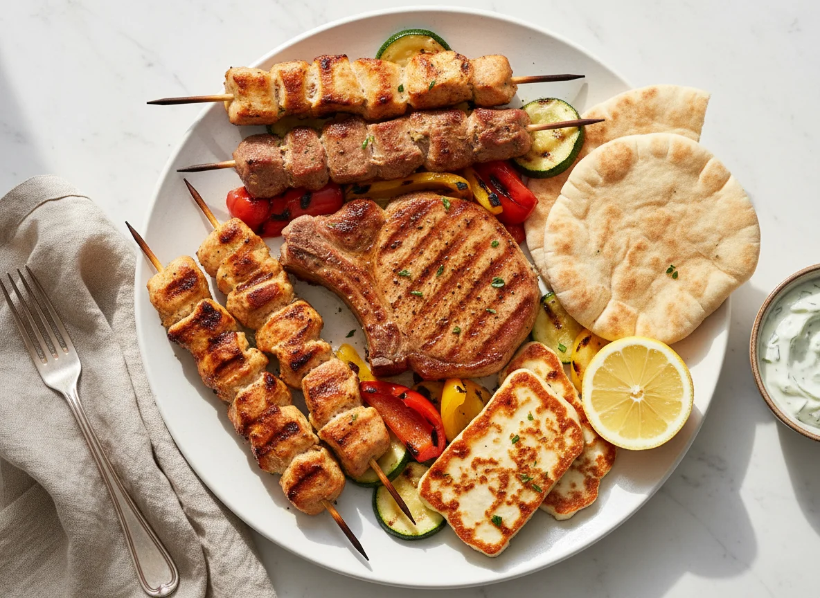 Griechische Grillplatte photo
