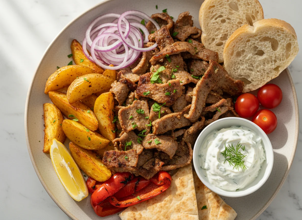 Griechischer Gyros-Teller photo