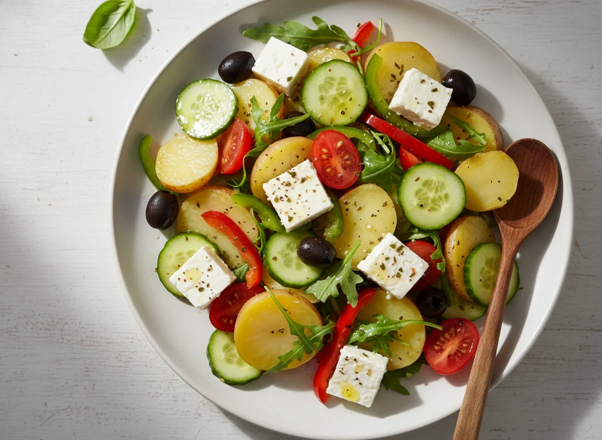 Griechischer Kartoffelsalat photo
