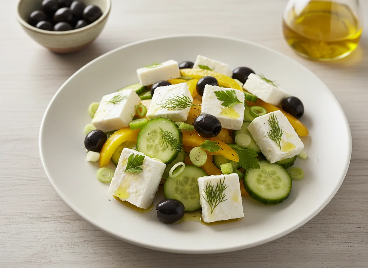 Griechischer Salat mit Feta photo