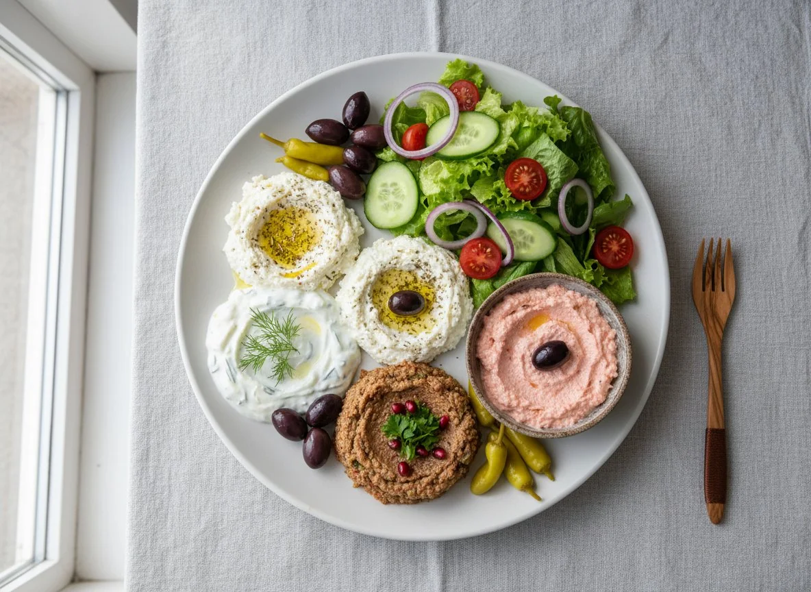 Griechischer Vorspeisenteller photo