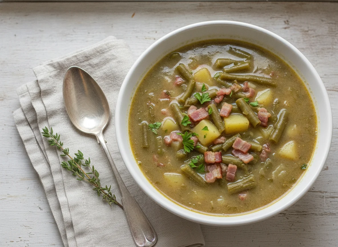 Grüne Bohnensuppe photo
