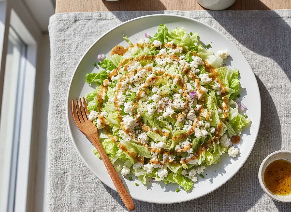 Grüner Salat mit Feta photo