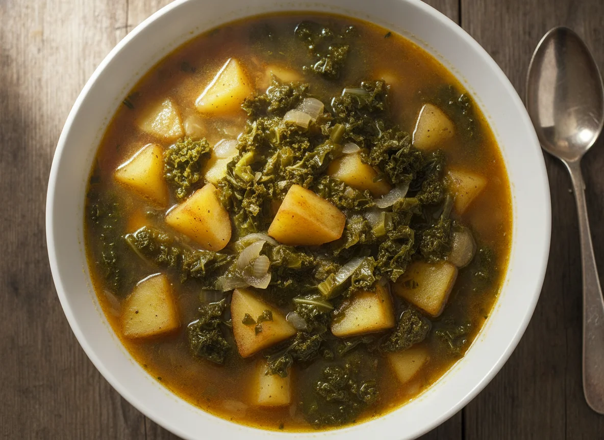 Grünkohleintopf mit Kartoffeln photo
