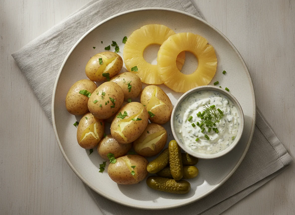 Gschwellti mit Beilagen photo