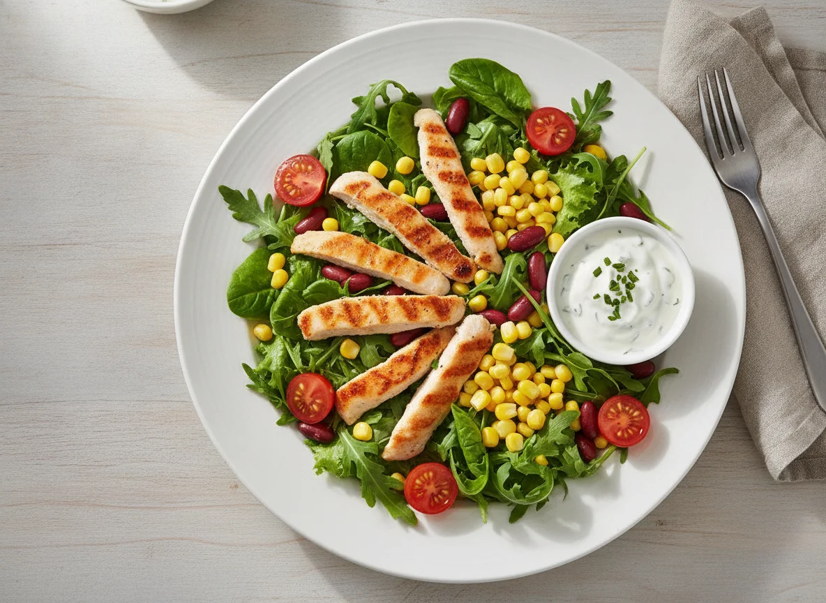 Gut & Günstig Snack Salat Hähnchen photo