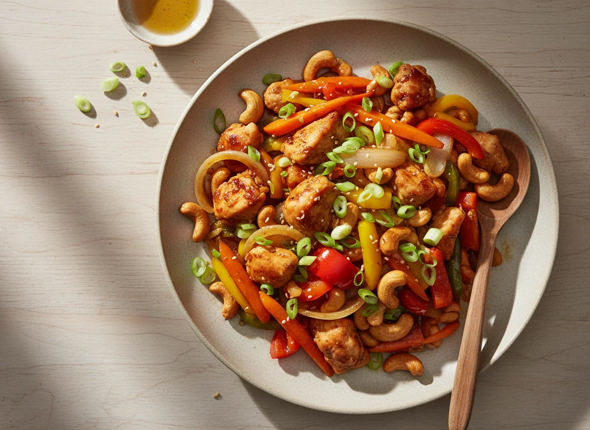 Hähnchen mit Cashewnüssen photo