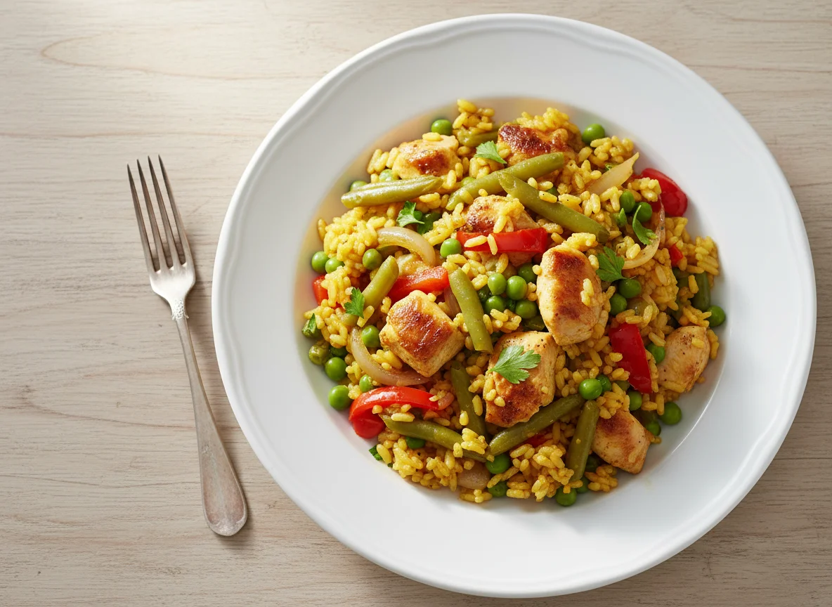 Hähnchen Paella photo