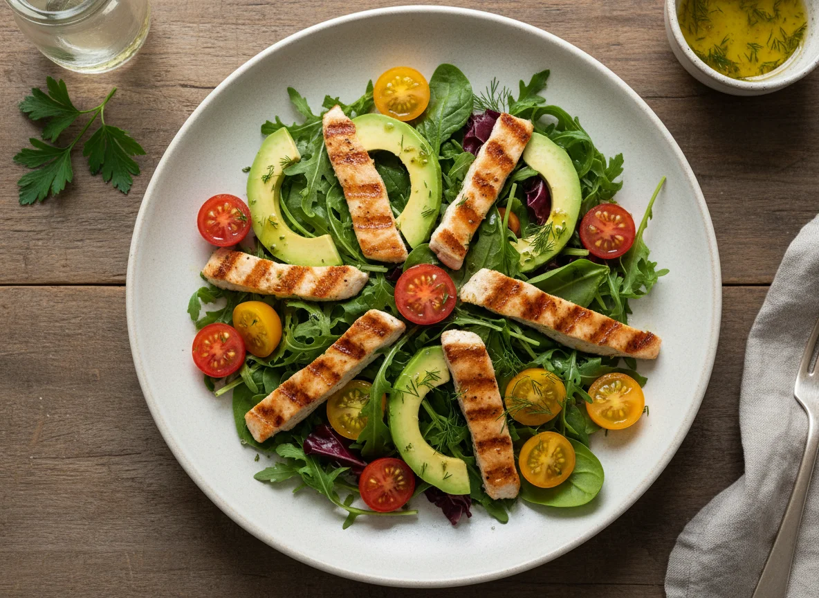Hähnchen-Avocado-Salat photo