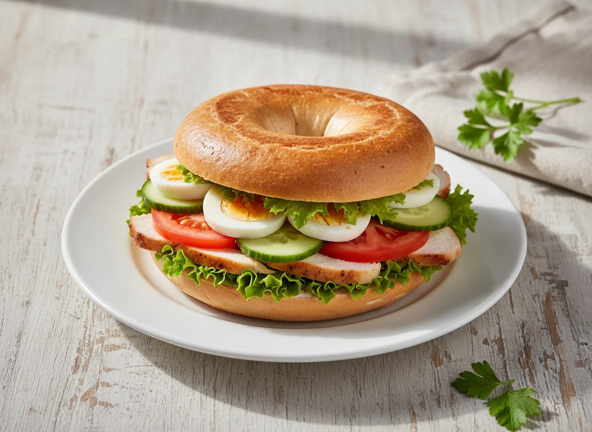 Hähnchen-Bagel photo