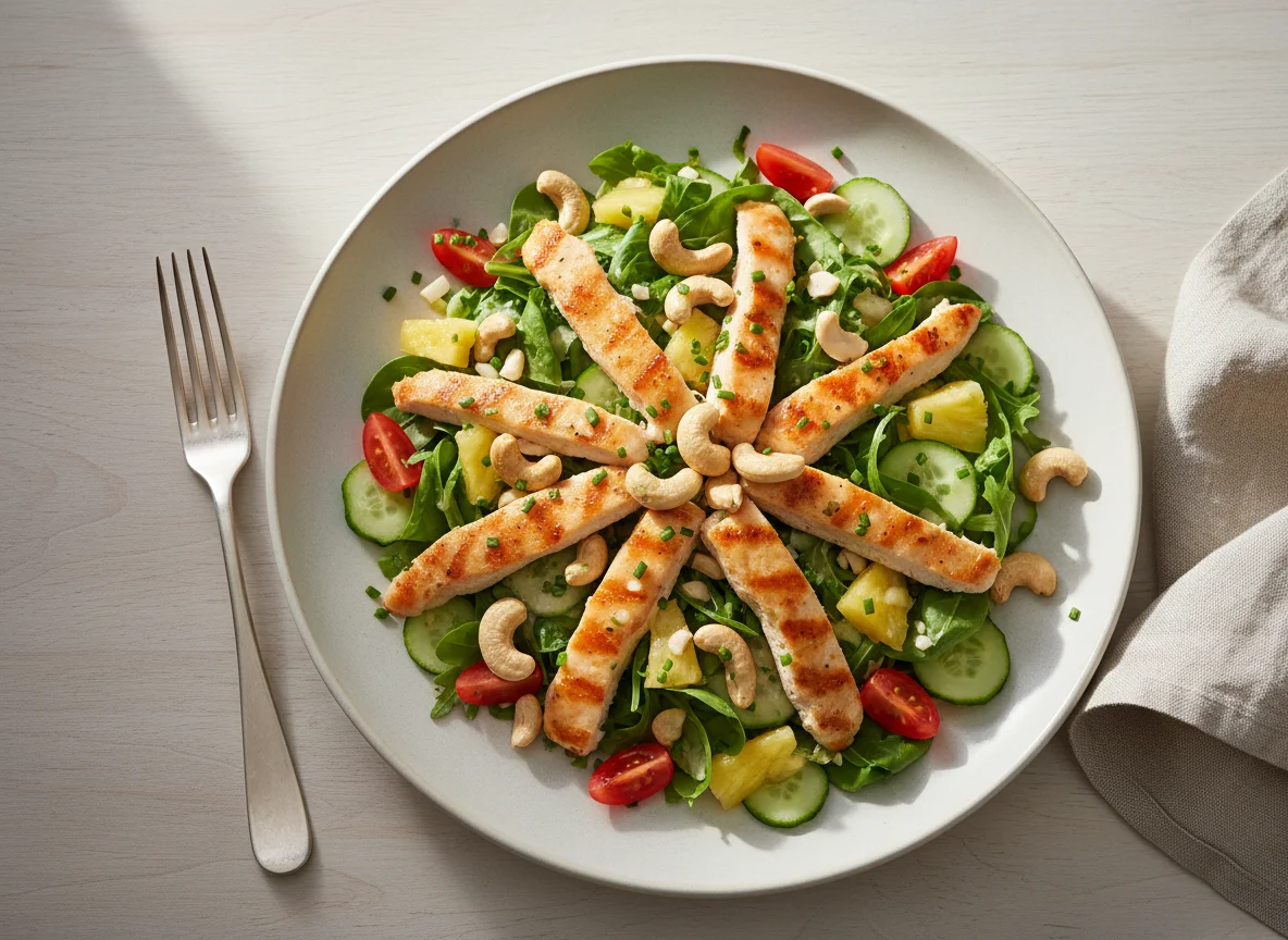 Hähnchen-Cashew-Salat photo