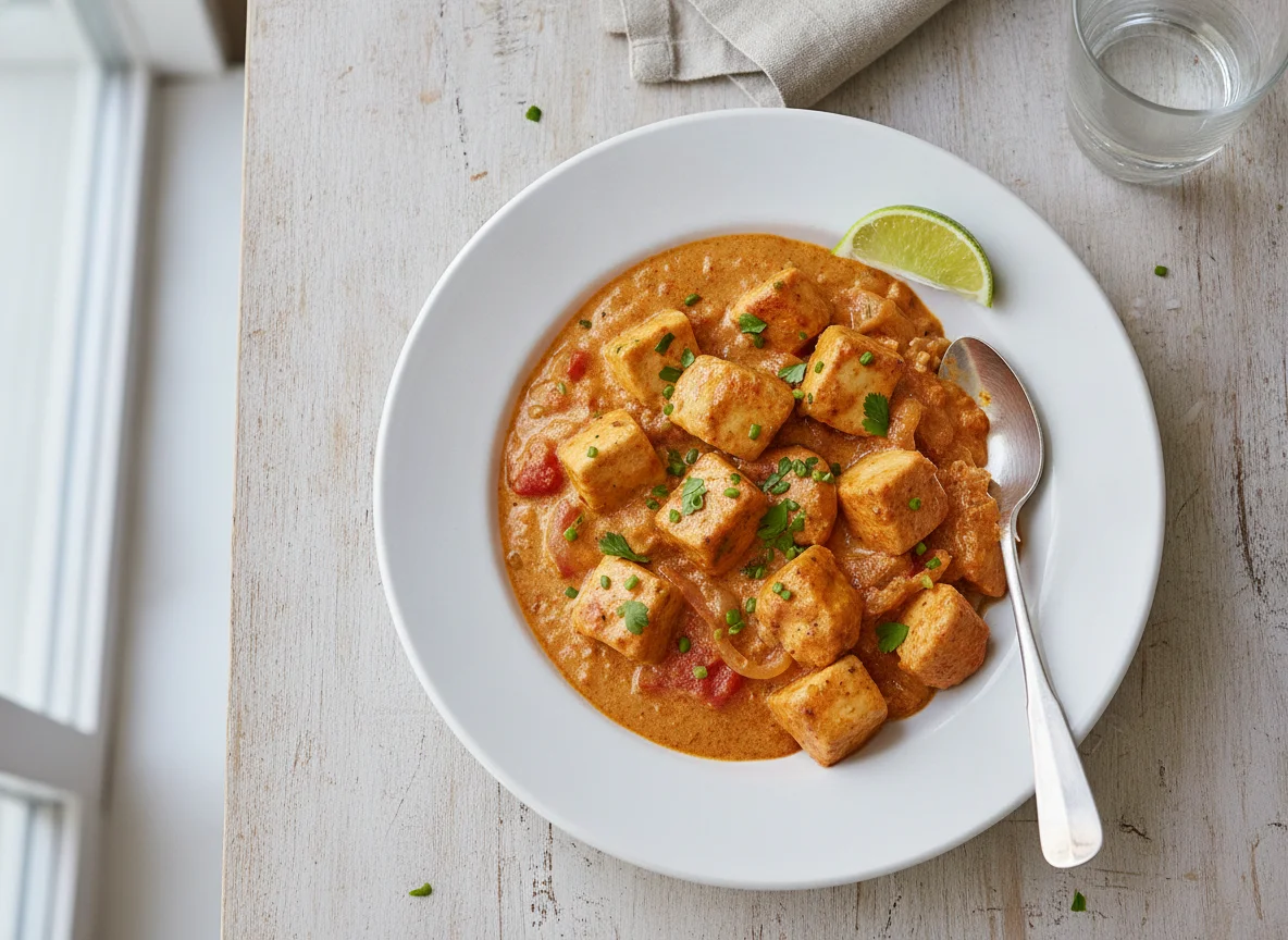 Hähnchen-Curry mit Kokosmilch photo