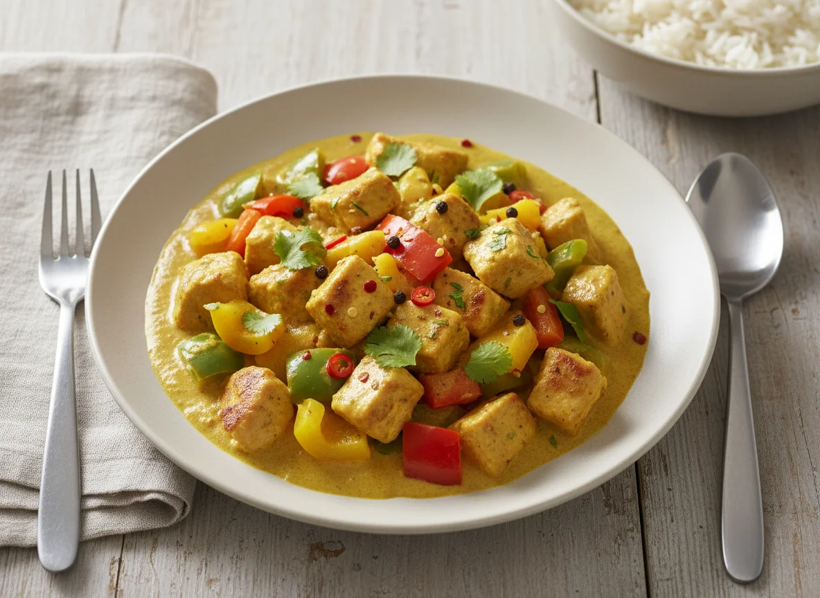 Hähnchen-Curry mit Paprika photo