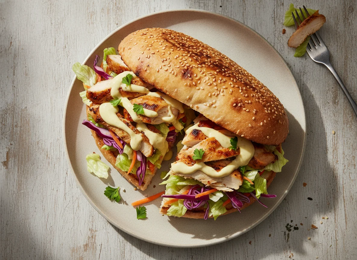 Hähnchen-Döner-Sandwich photo