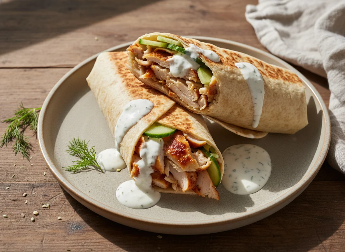 Hähnchen-Döner-Wrap photo
