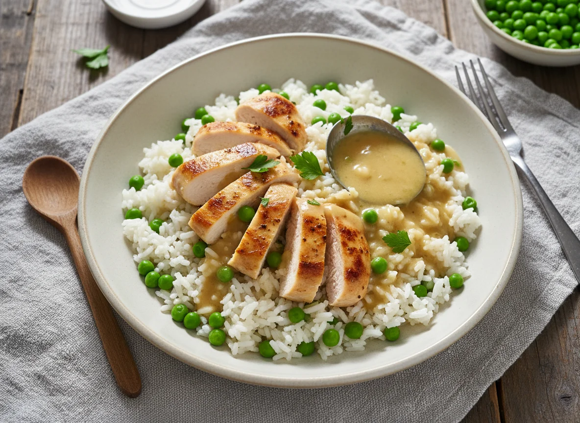 Hähnchen-Erbsen-Reis photo