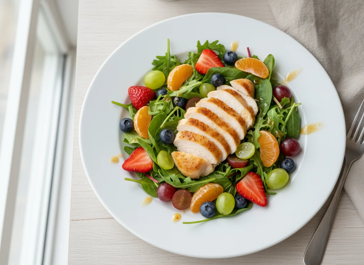 Hähnchen-Fruchtsalat photo